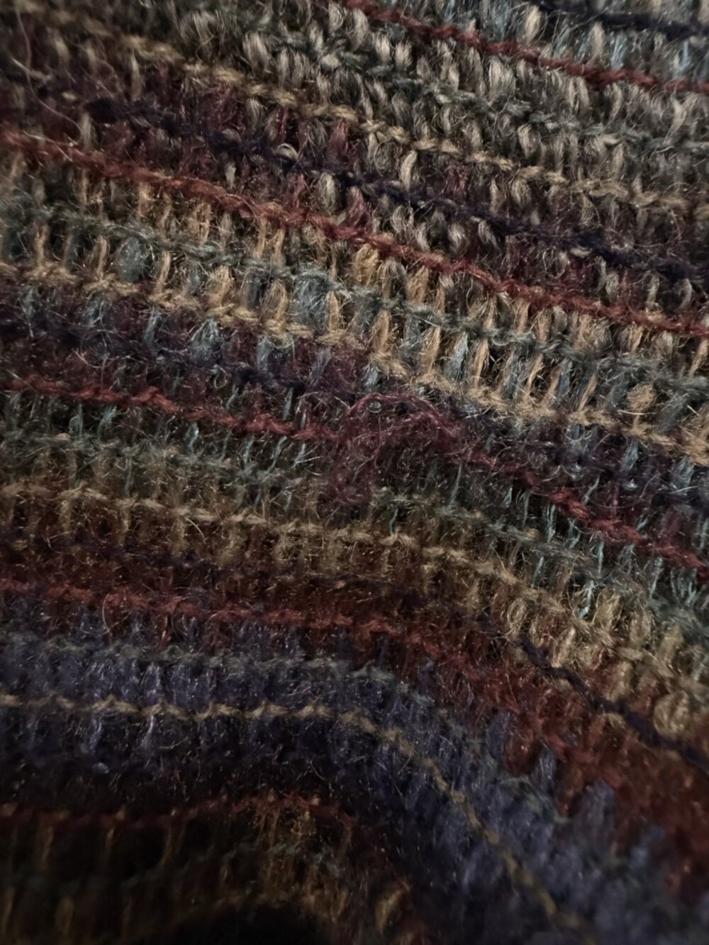 Missoni Vintage Large Knit Multicolor Scarf Shawl Wrap Mohair Wool Italy Fringe - Picture 10 of 10